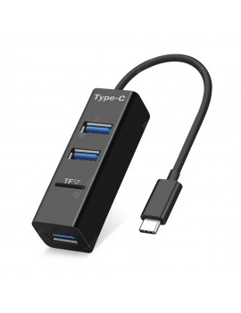 3 Ports USB C HUB Type C Splitter with TF Card Reader USB-C Adapter for Macbook Pro Air Surface Pro 6 Huawei Matebook HUB