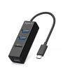 USB Accessories - 3 Ports USB C HUB Type C Splitter with TF Card Reader USB-C Adapter for Macbook Pro Air Surface Pro 6 Huawei Matebook HUB