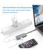 USB Accessories - 4-port Aluminum Alloy USB 3.0 HUB 5Gbps Super Speed 0.6m / 1m USB HUB Type-C Micro USB Charging Splitter For Desktop Laptop