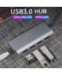 USB Accessories - 4-port Aluminum Alloy USB 3.0 HUB 5Gbps Super Speed 0.6m / 1m USB HUB Type-C Micro USB Charging Splitter For Desktop Laptop