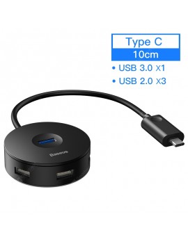 Baseus USB HUB USB 3.0 USB C HUB for MacBook Pro Surface USB Type C HUB USB 2.0 Adapter with Micro USB for Computer USB Splitter