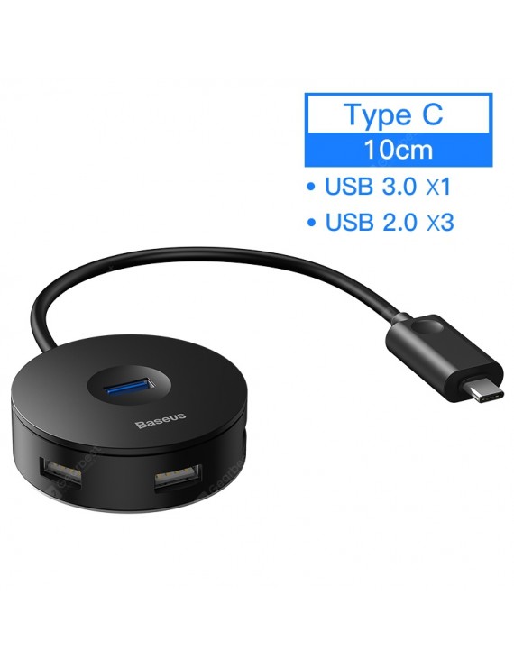USB Accessories - Baseus USB HUB USB 3.0 USB C HUB for MacBook Pro Surface USB Type C HUB USB 2.0 Adapter with Micro USB for Computer USB Splitter