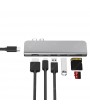 USB Accessories - USB 3.1 Type-C Hub To HDMI Adapter 4K Thunderbolt 3 USB C Hub with Hub 3.0 TF SD Reader Slot PD for MacBook Pro/Air 2018/2019