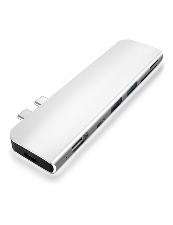 USB Accessories - USB 3.1 Type-C Hub To HDMI Adapter 4K Thunderbolt 3 USB C Hub with Hub 3.0 TF SD Reader Slot PD for MacBook Pro/Air 2018/2019