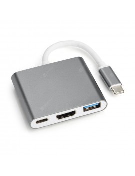 USB C HUB to HDMI Adapter for Macbook Pro/Air Thunderbolt 3 USB Type C Hub to HDMI 4K USB 3.0 Port USB-C Power
