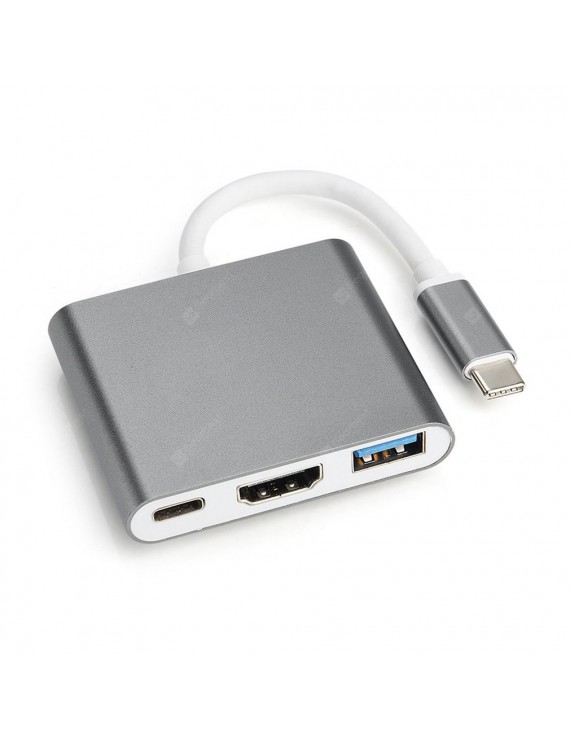 USB Accessories - USB C HUB to HDMI Adapter for Macbook Pro/Air Thunderbolt 3 USB Type C Hub to HDMI 4K USB 3.0 Port USB-C Power