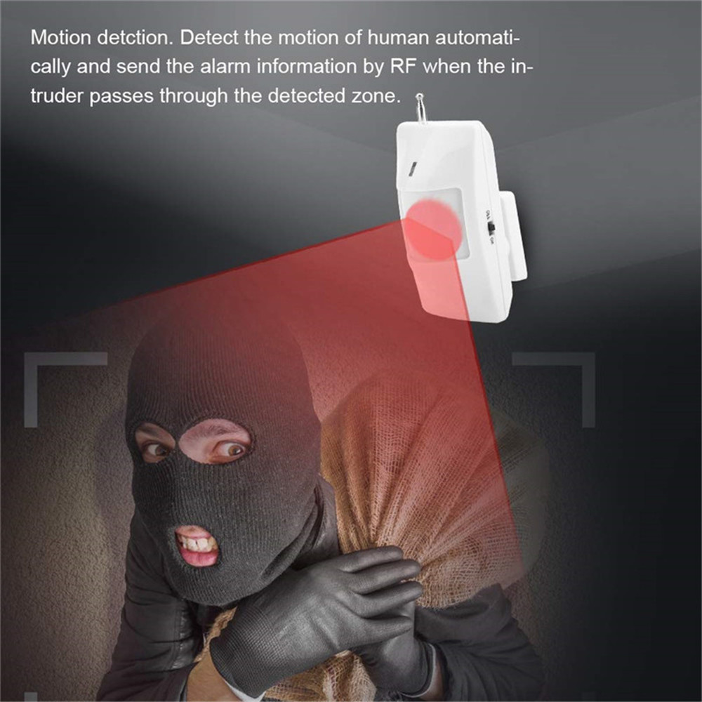 433MHz Wireless PIR Infrared Motion Detector Sensor Burglar Home Alarm System 433MHz Wireless PIR Infrared Motion Detector Sensor Burglar Home Alarm System