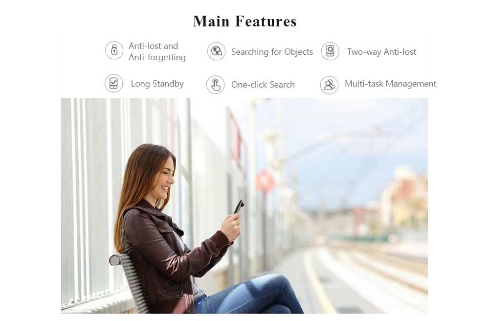 Wireless Mini Smart Anti-theft Device Alarm Bluetooth Tracker Locator Anti-lost Key Finder - Black Wireless Mini Smart Anti-theft Device Alarm Bluetooth Tracker Locator Anti-lost Key Finder - Black