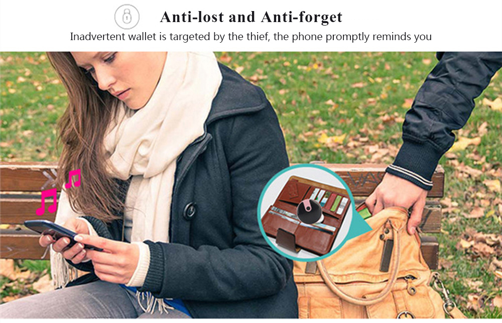 Wireless Mini Smart Anti-theft Device Alarm Bluetooth Tracker Locator Anti-lost Key Finder - Black Wireless Mini Smart Anti-theft Device Alarm Bluetooth Tracker Locator Anti-lost Key Finder - Black