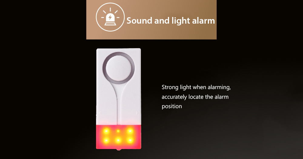 KS - SF18C Wireless Magnetic Door Sound-light Alarm Remote Control Indoor Security Sensor - White KS - SF18C Wireless Magnetic Door Sound-light Alarm Remote Control Indoor Security Sensor - White