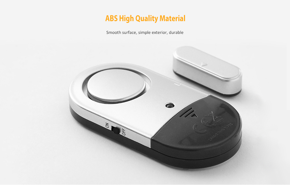 Home Magnetic Door Window Sensor Alarm- Silver Home Magnetic Door Window Sensor Alarm- Silver