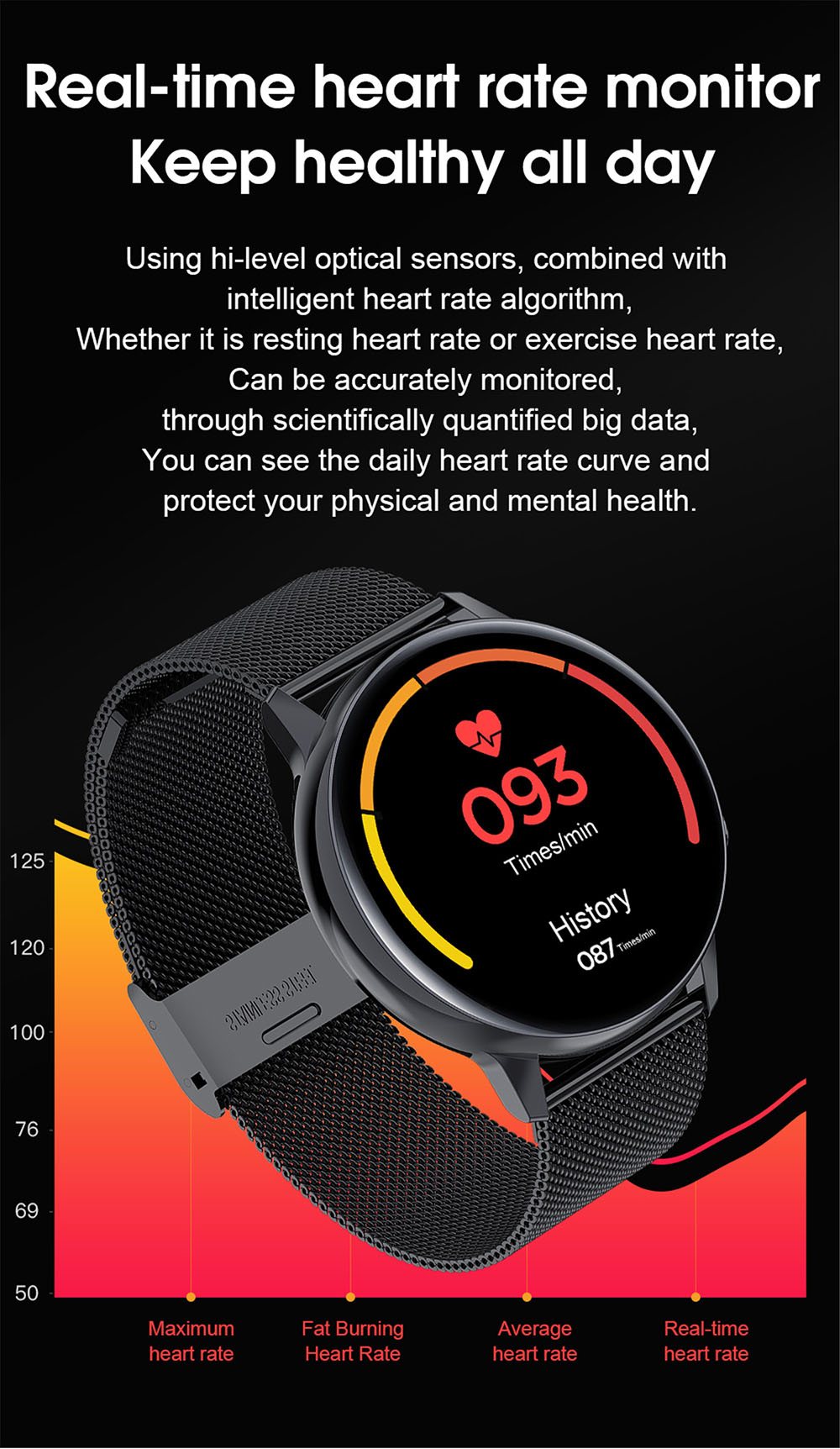 S30 Smart Watch - Black Silicone Band S30 Smart Watch - Black Silicone Band