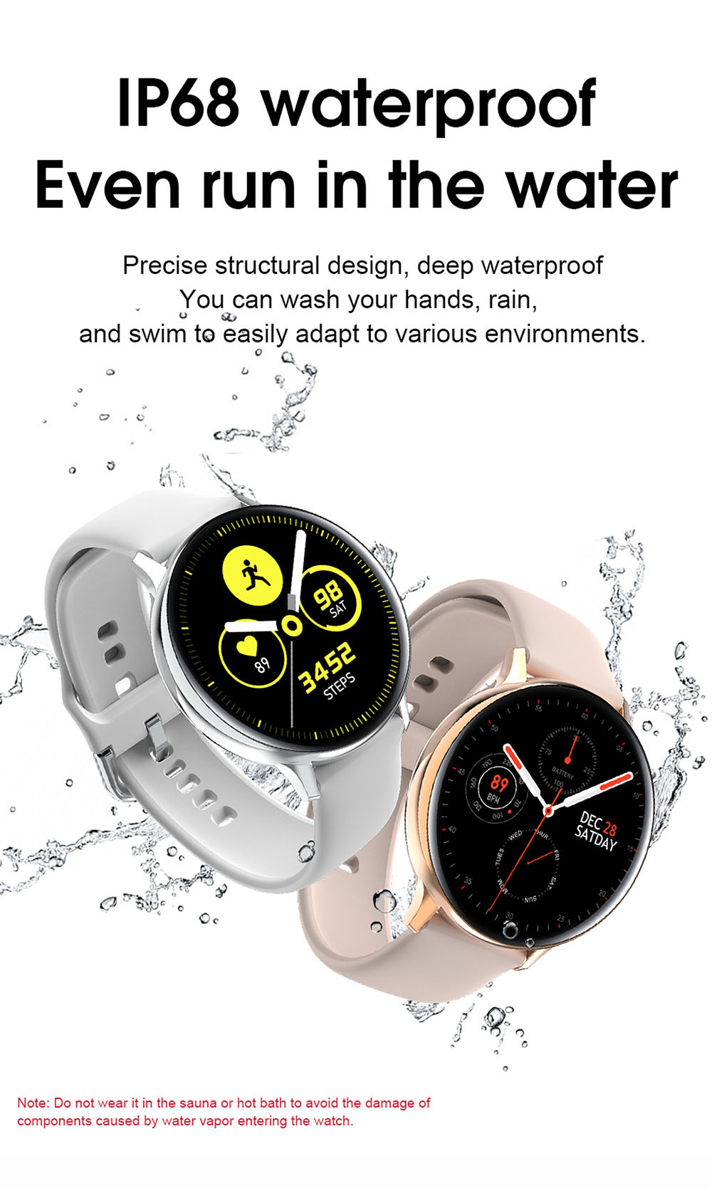 S30 Smart Watch - Black Silicone Band S30 Smart Watch - Black Silicone Band