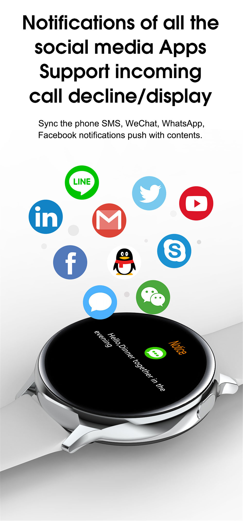 S30 Smart Watch - Black Silicone Band S30 Smart Watch - Black Silicone Band