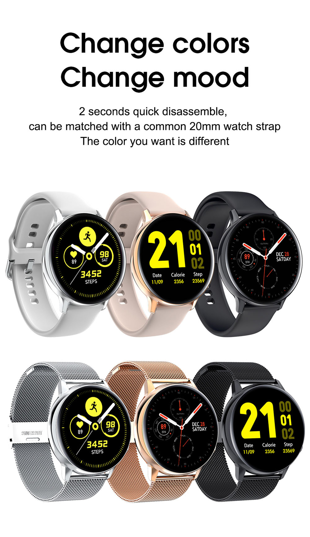 S30 Smart Watch - Black Silicone Band S30 Smart Watch - Black Silicone Band