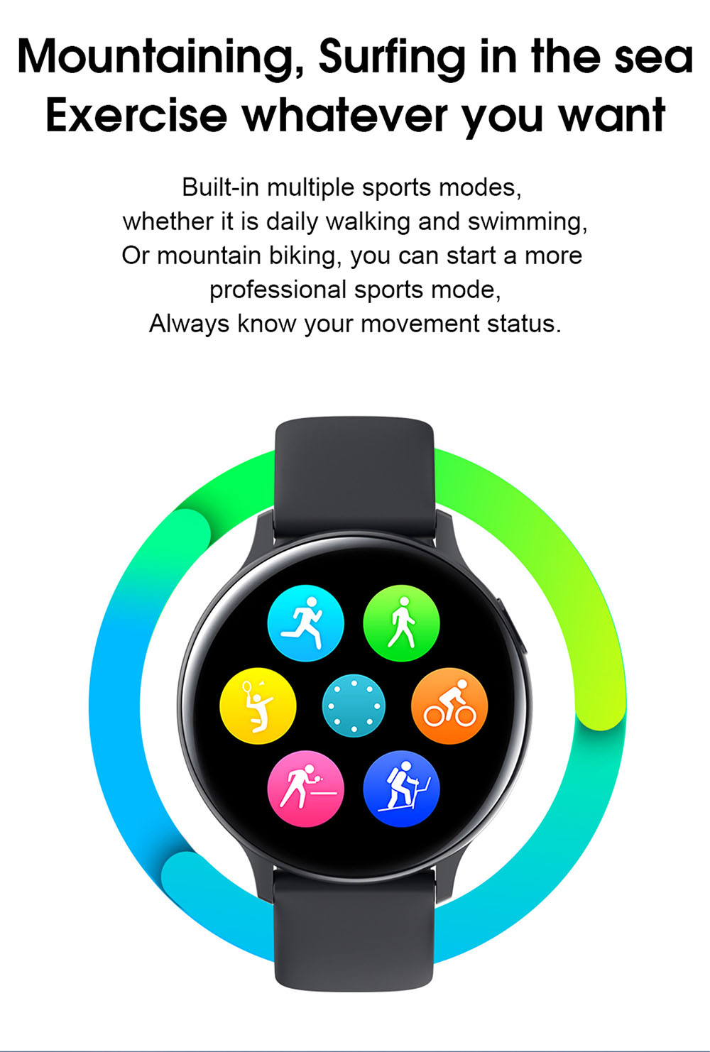 S30 Smart Watch - Black Silicone Band S30 Smart Watch - Black Silicone Band