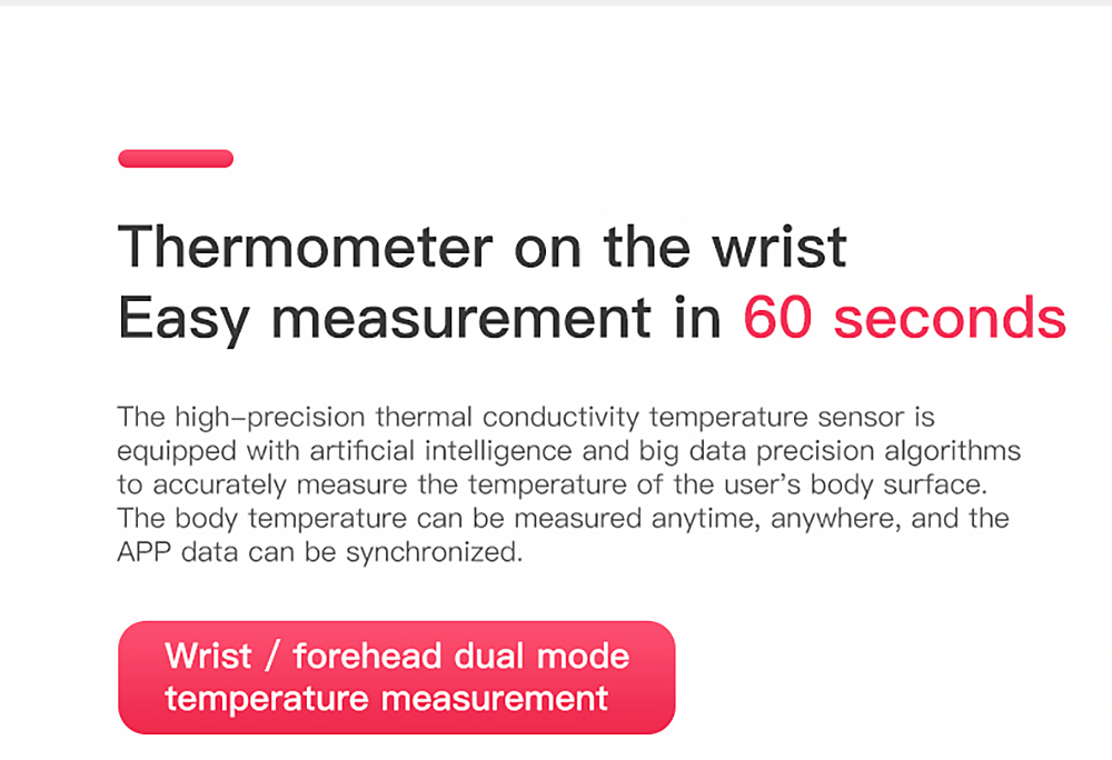 DT29 Thermometer Bracelet Temperature Smartwatch Fitness Tracker Multi Sports Model Watch Face Smart Watch with Medical Grade Chip - Black DT29 Thermometer Bracelet Temperature Smartwatch Fitness Tracker Multi Sports Model Watch Face Smart Watch with Medical Grade Chip - Black