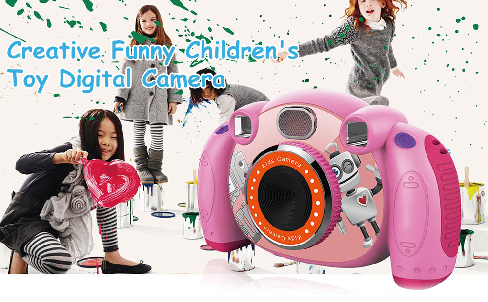 Creative Funny Children's Toy Digital Camera- Pink Creative Funny Children's Toy Digital Camera- Pink